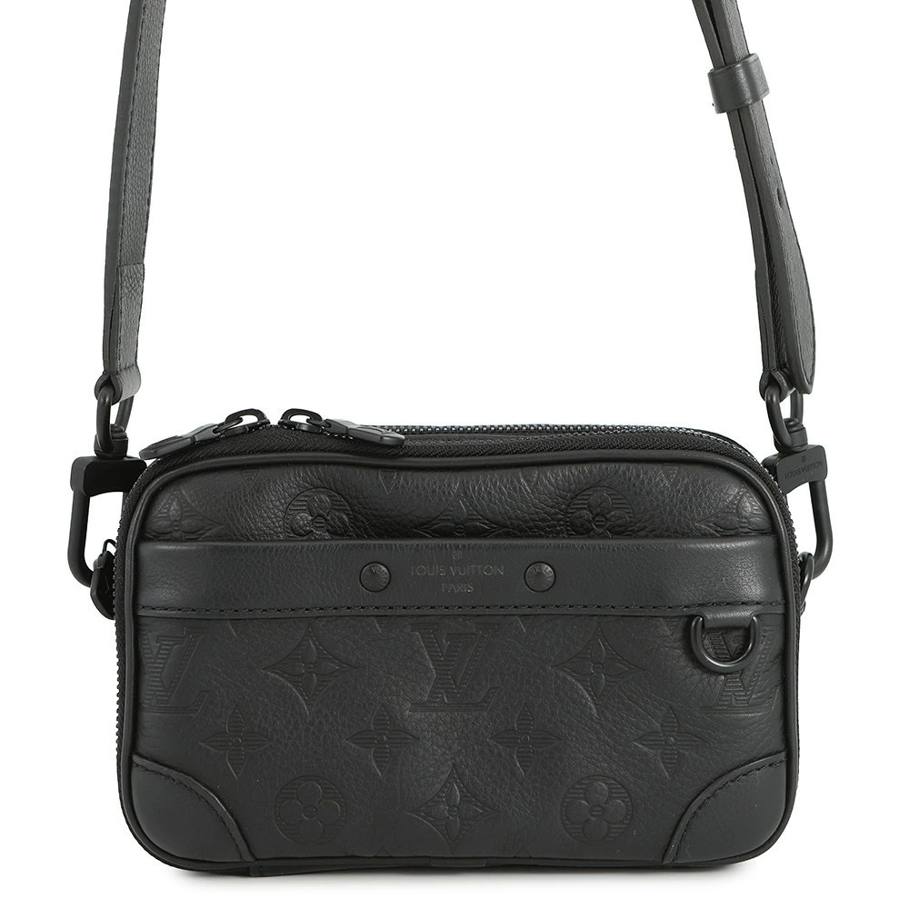 Louis Vuitton Shoulder Bag Monogram Shadow Black Alpha Wearable Wallet NV Black